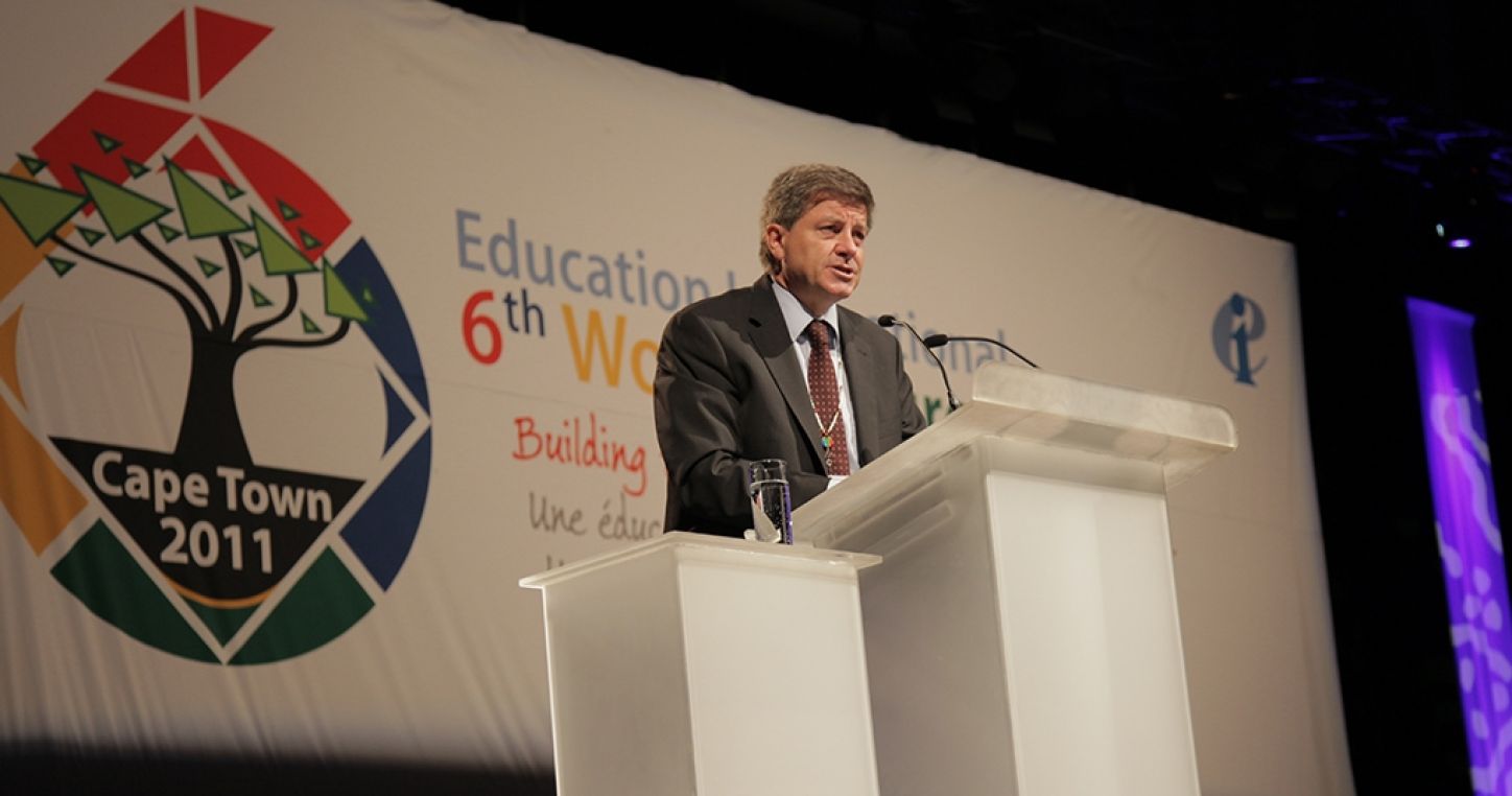 ILO Director General Guy Ryder - archival image taken during the 2011 EI World Congress