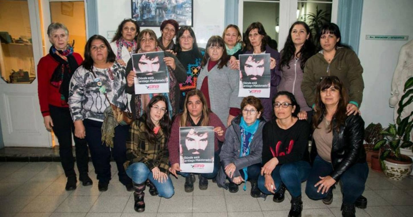 Argentinian educators asking: Where is Santiago Maldonado?