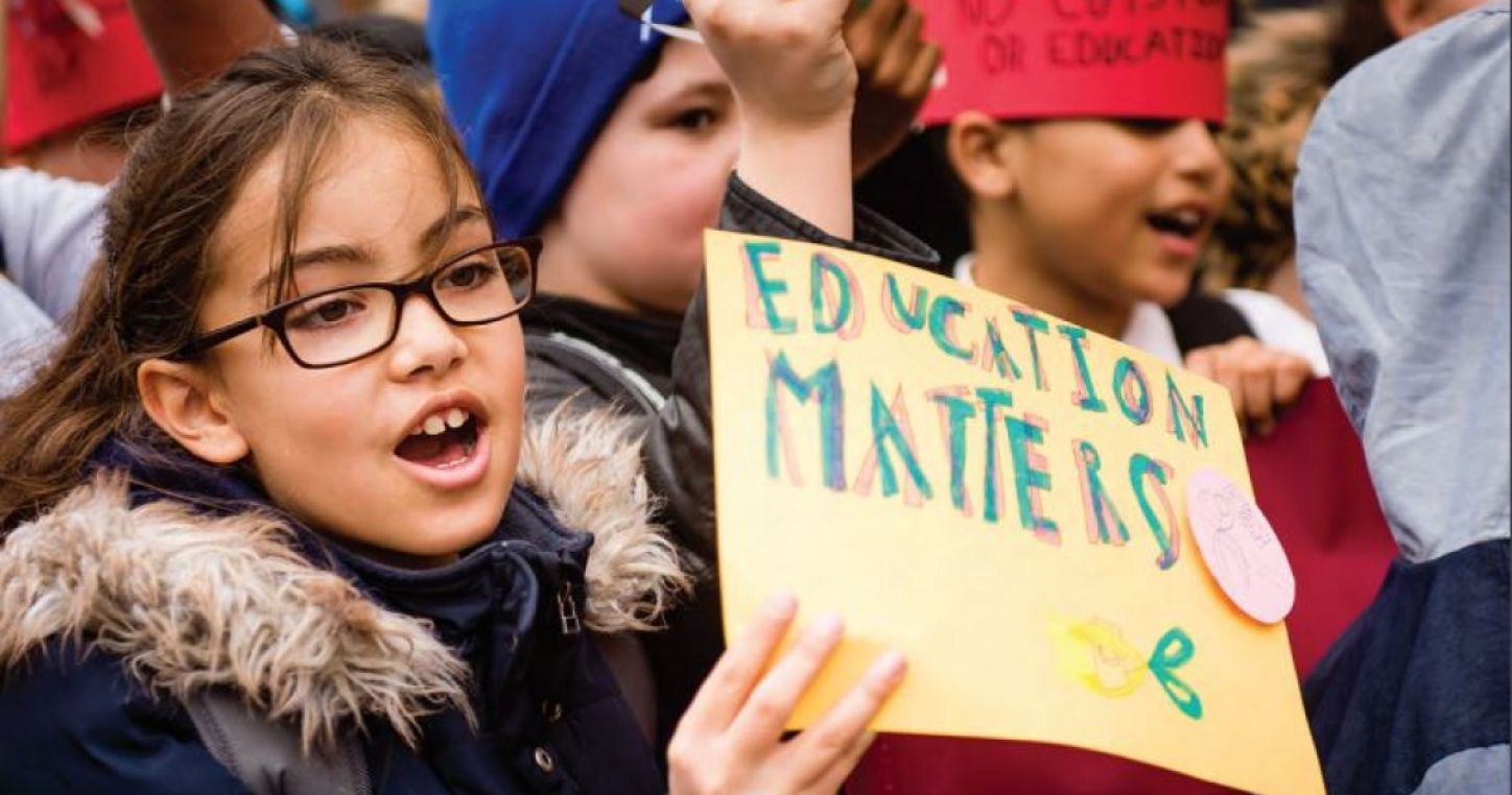 Protest at Wendell Primary School in England (United Kingdom). IMAGE: DAVID TETT PHOTOGRAPHY / UNESCO