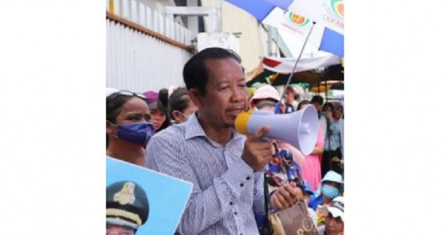 Rong Chhun, president of the Cambodian Confederation of Unions (CCU). ©LabourStart