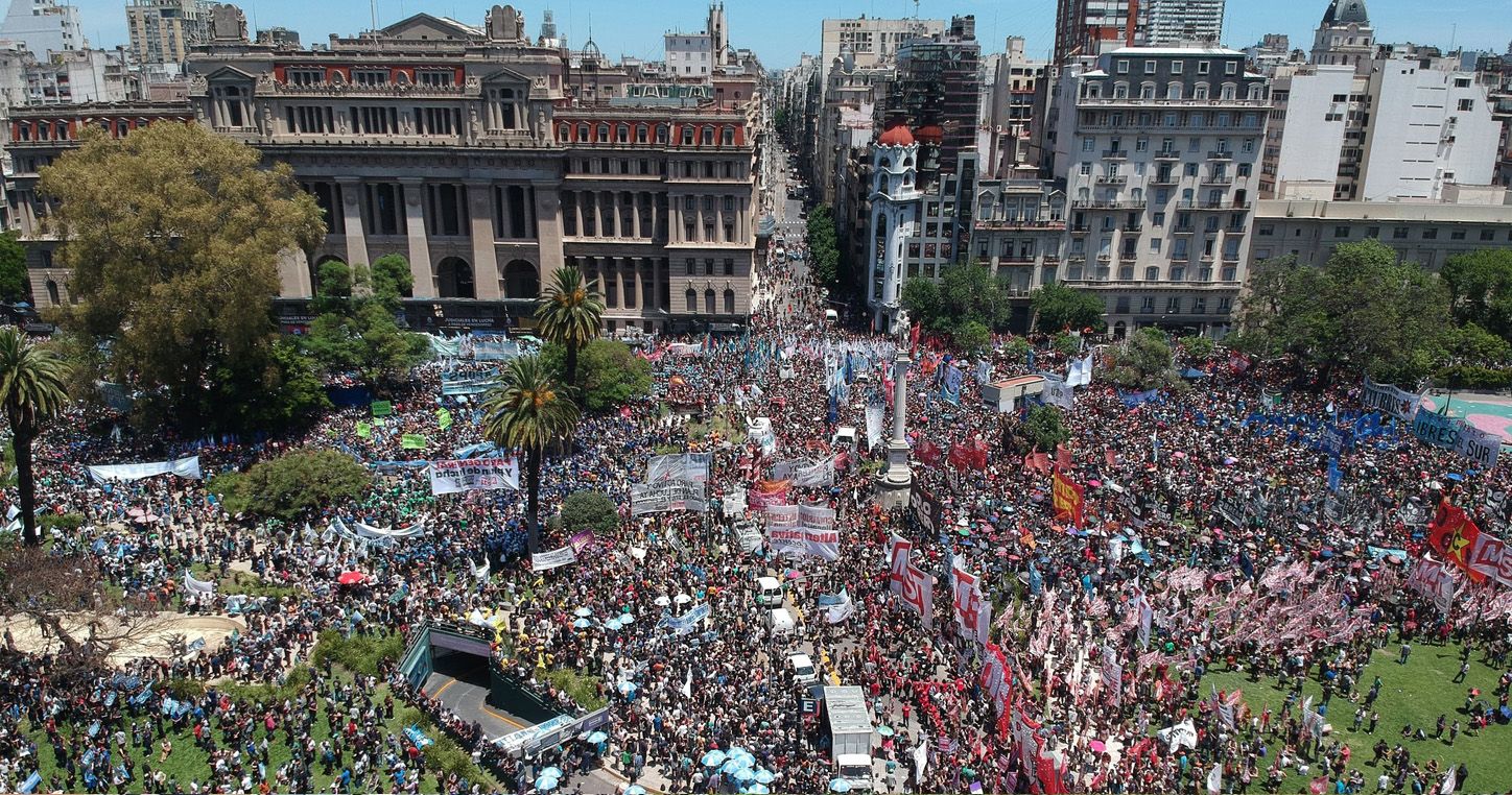 Demonstrations against Milei in Argentina<