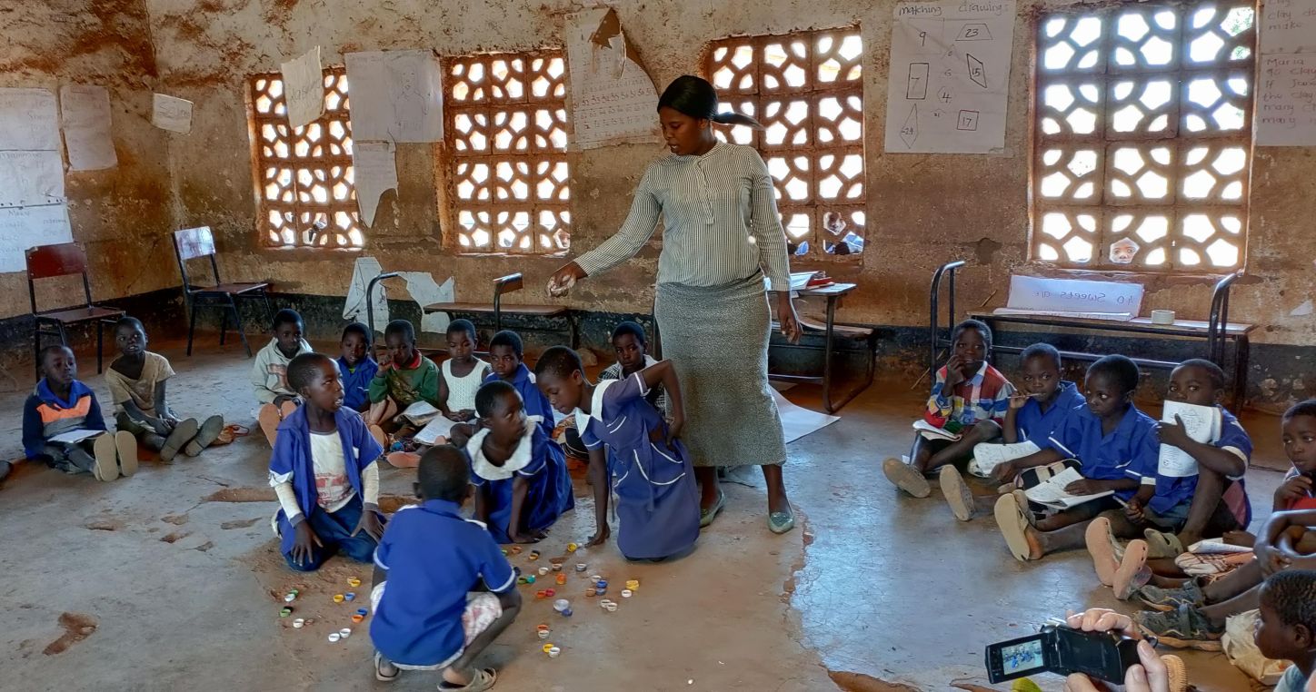 Classroom in Malawi. The union project against child labour in the country brought over 1,000 children back to school and prevented 1,200 from dropping out.