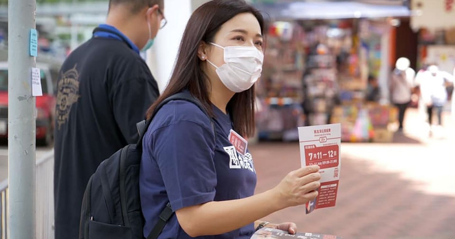 Hong Kong Confederation of Trade Unions (HKCTU) president, Carol Ng.