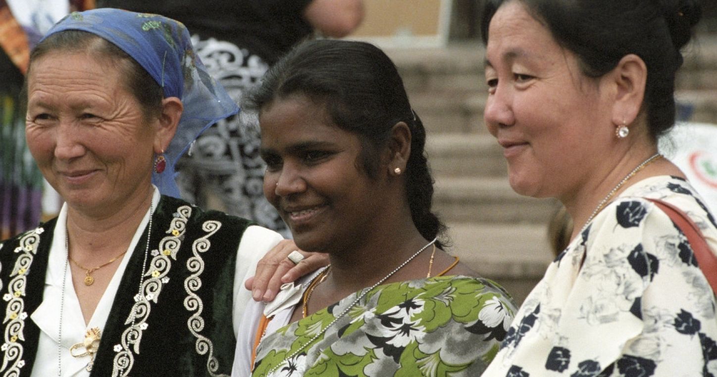 Quatrième Conférence Mondiale des Femmes, Pékin, 1995 (UN Photo/Milton Grant).