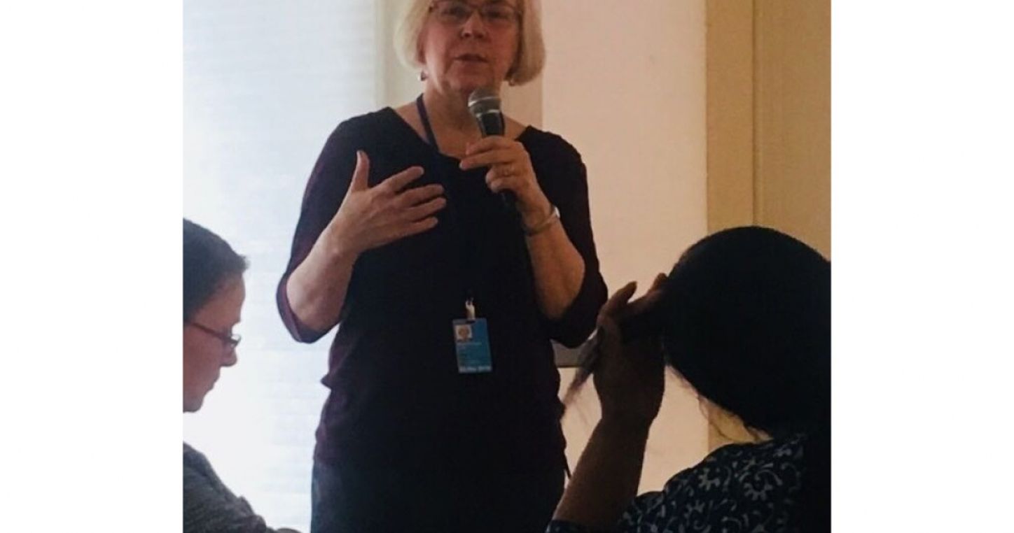 Chair of EI Status of Women Committee Dianne Woloschuk at CSW62