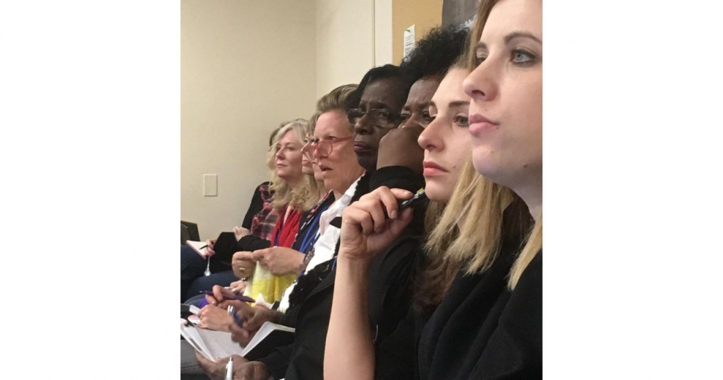 Participants to the global union federations' event at UNCSW63.