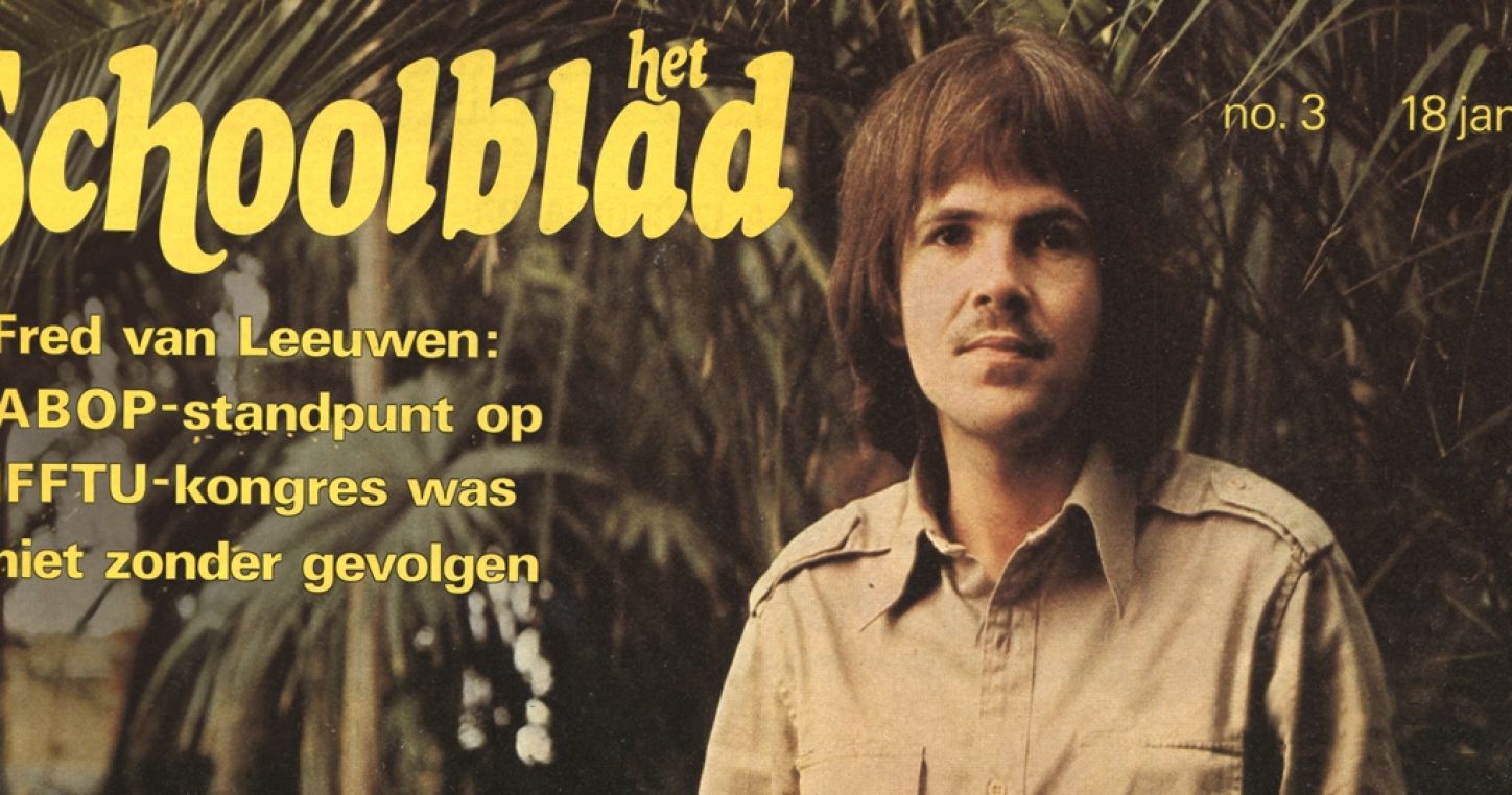 Fred van Leeuwen participated in his first international teacher trade union congress in the Philippines in 1979 - and reported back on the experience in his union's magazine, Het Schoolblad