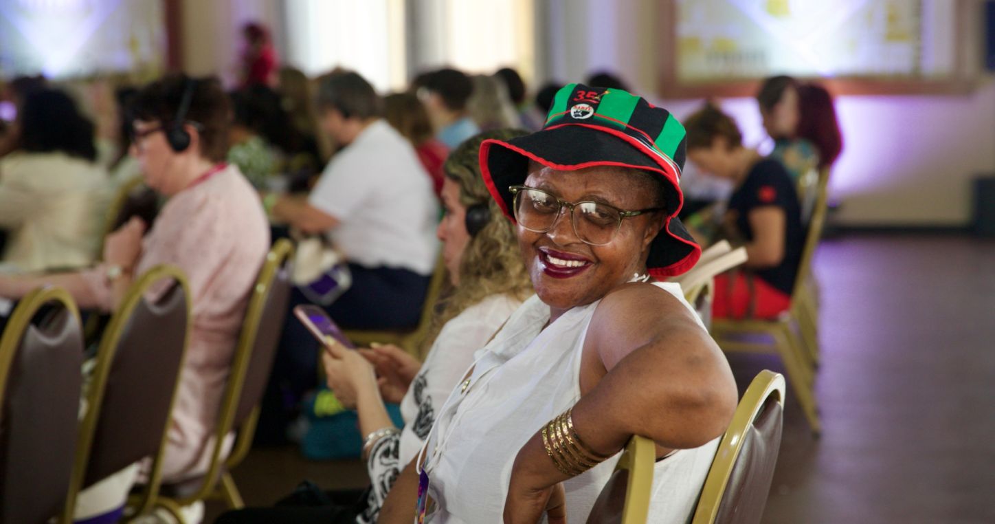 Piliswa Maqokolo (SADTU) à la 5e Conférence mondiale des femmes de l’Internationale de l’Éducation