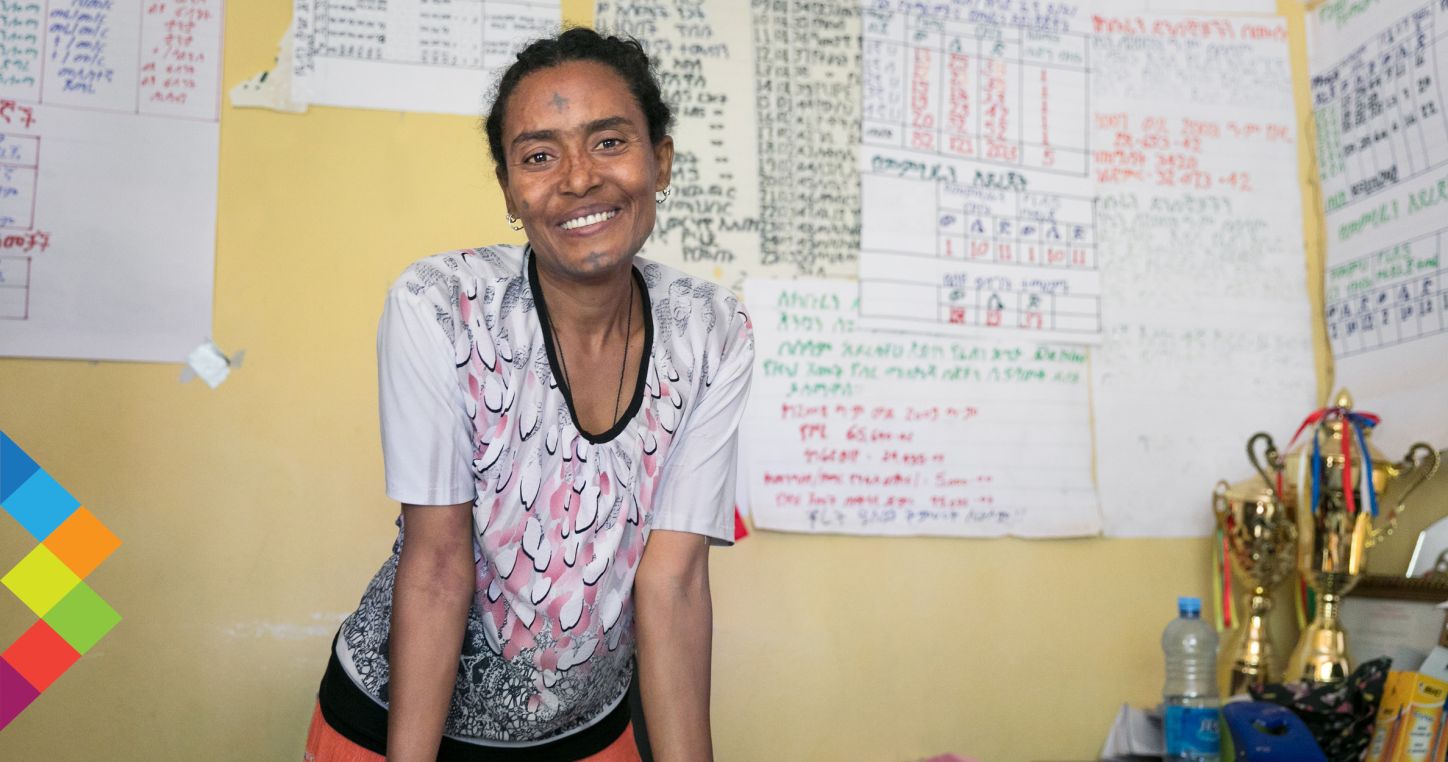 Yichialem Sefene, Principal of Felege Abay Elementary School, Bahar Dar, Ethiopia. Credit: GPE/Kelley Lynch